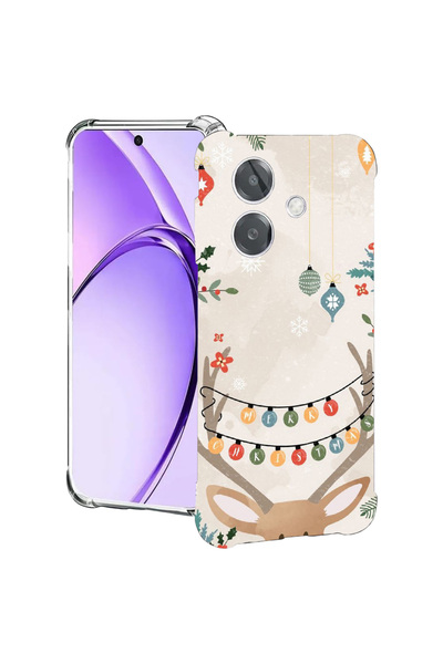 bestcase Удароустойчив гръб за Oppo A60 5G / A40 / A40M, Коледен елен, 200457...