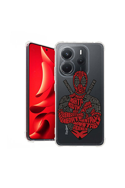 bestcase Carcasă spate antișoc pentru Xiaomi Redmi Note 14 5G, Calligraphy Dead Red, 1938401 AS 1520