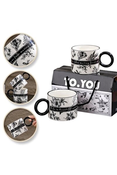 Manolex Set 2 Căni Ceramice 350 ml, Design Elegant, Cadou Personalizat, Rezistente și Durabile, Manolex®