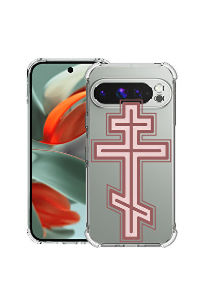 bestcase Carcasă spate antișoc pentru Google Pixel 9 Pro XL, Classic Cross Re...
