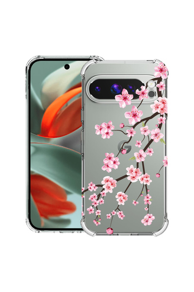bestcase Carcasă spate antișoc pentru Google Pixel 9 Pro XL, cireș japonez, 1...