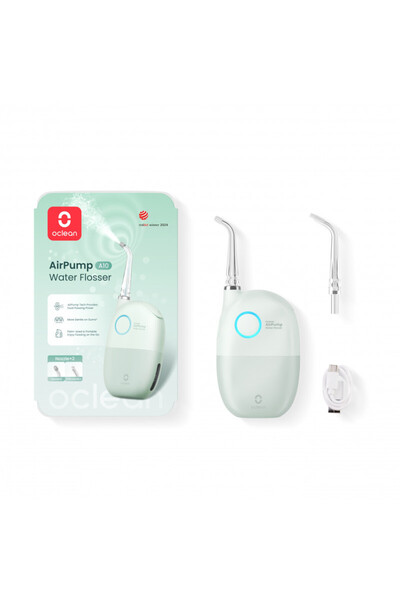 Oclean Irigator dentar AirPump A10, 3 moduri, 2 duze, autonomie baterie 40 zi...