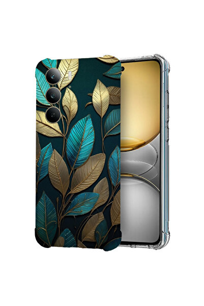 bestcase Carcasă spate antișoc pentru Realme C75, Golden Feathers, 1988296 AS...