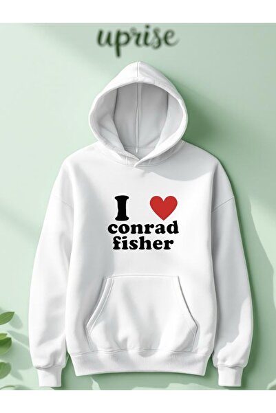 Vordevia I Love Conrad Fisher cu imprimeu Hanorac din bumbac cu 3 fire O supr...