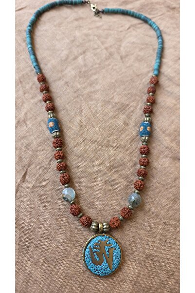 trendbysena Authentic Bohemian Necklace with Natural Stone