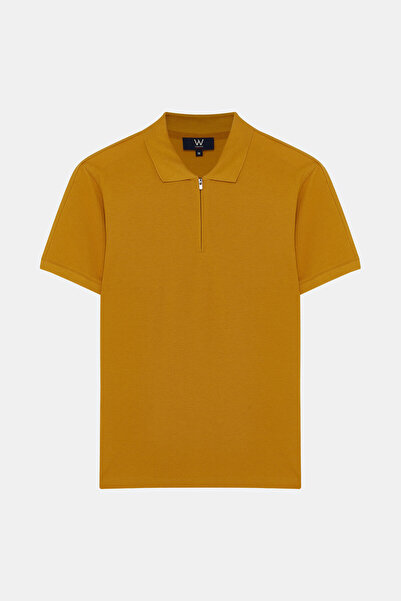 W Collection Mustard Polo Neck T-Shirt
