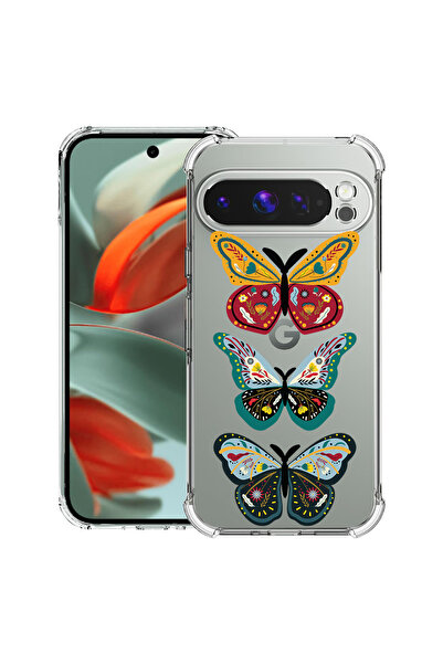 bestcase Carcasă spate antișoc pentru Google Pixel 9 Pro XL, fluture, 1946015...