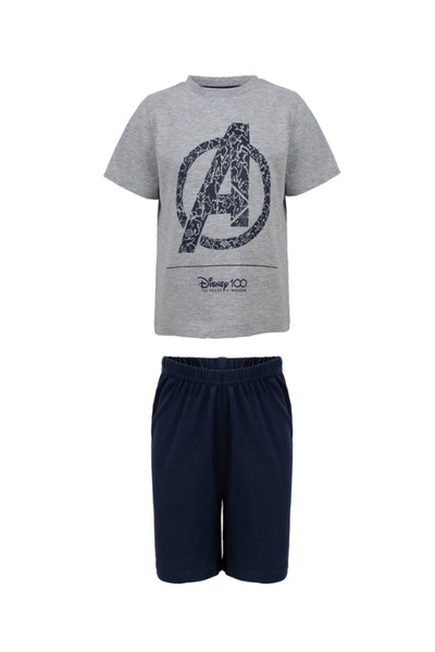 AVENGERS Children's pajamas with short sleeves, multicolor, 100% cotton,