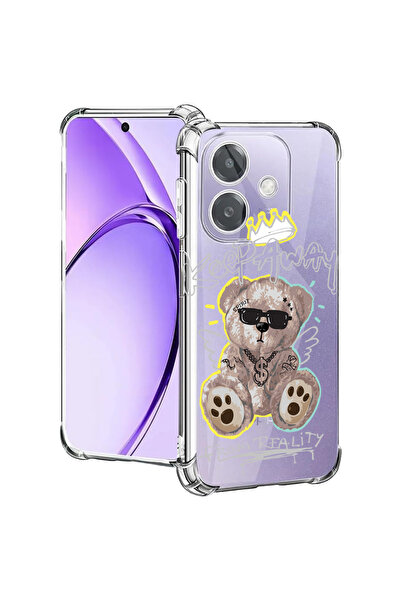 bestcase Carcasă spate antișoc pentru Oppo A60 5G / A40 / A40M, Teddy Bear Ke...