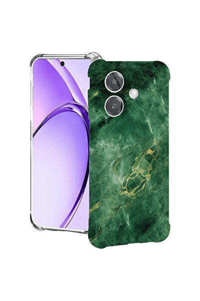 bestcase Carcasă spate antișoc pentru Oppo A60 5G / A40 / A40M, marmură verde...