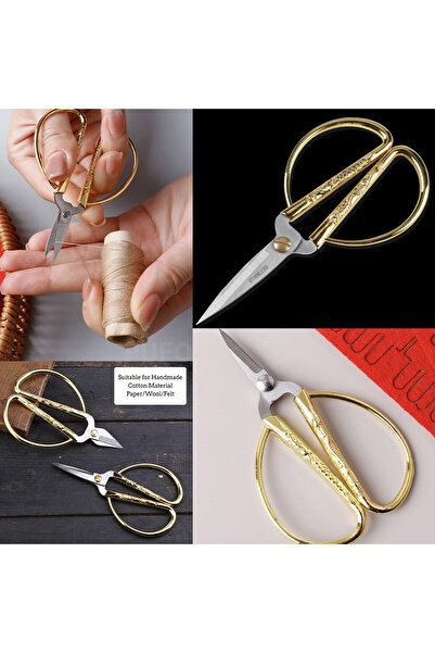 PUFO Practical scissors with large and comfortable handle for tailoring, embroidery, office or garden