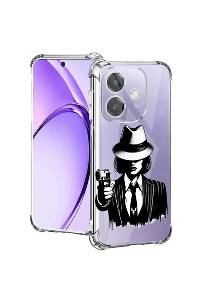 bestcase Carcasă spate antișoc pentru Oppo A60 5G / A40 / A40M, Gangster Woma...