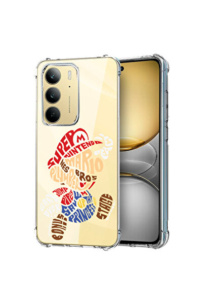bestcase Carcasă spate antișoc pentru Realme C75, caligrafie Super Mario, 198...