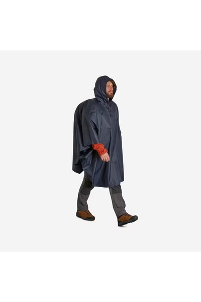 Decathlon Outdoor Poncho Raincoat - 30 L - Blue - Mt 100