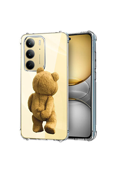 bestcase Carcasă spate antișoc pentru Realme 14x 5G, Teddy Bear Hidden Shot, ...