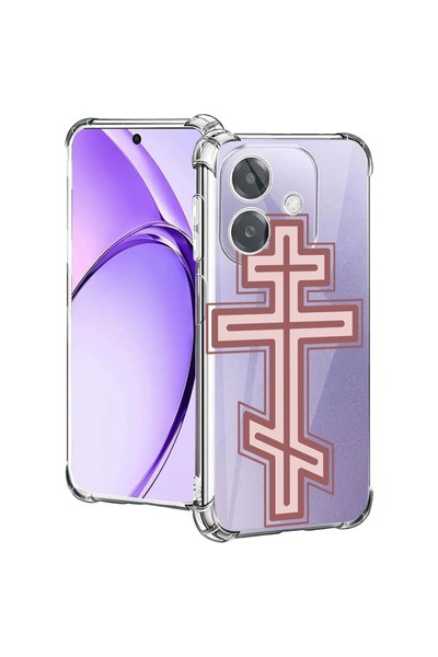bestcase Carcasă spate antișoc pentru Oppo A60 5G / A40 / A40M, Classic Cross...