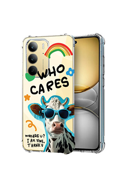 bestcase Carcasă spate antișoc pentru Realme C75, Cool Cow - Who Cares?, 1988...