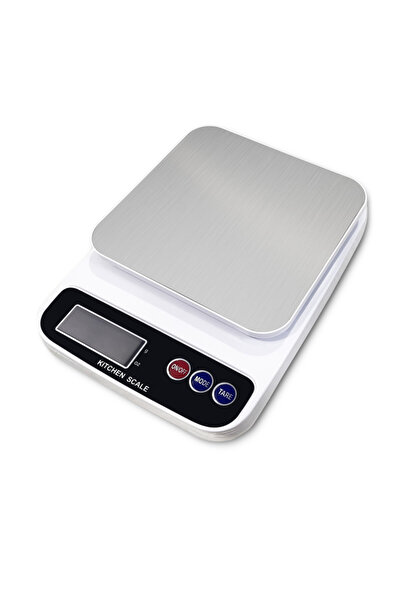 Voltz Cântar de bucătărie digital Rosberg R51651P, Până la 5 kg, 2 baterii AAA, Ecran LED, Alb/negru