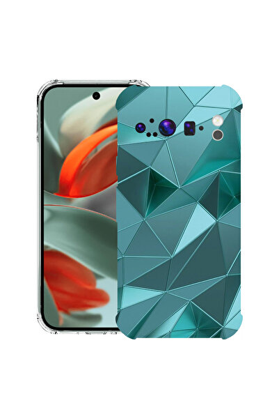 bestcase Carcasă spate antișoc pentru Google Pixel 9 Pro XL, mozaic verde, 19...
