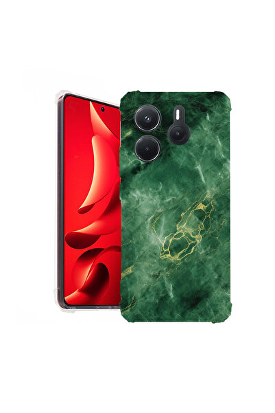 bestcase Carcasă spate antișoc pentru Xiaomi Redmi Note 14 5G, marmură verde,...