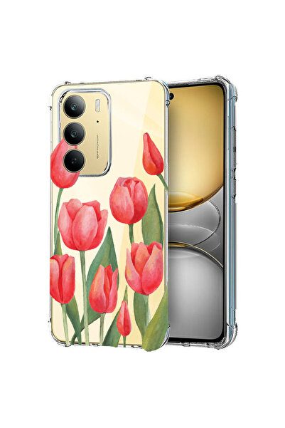 bestcase Carcasă spate antișoc pentru Realme 14x 5G, Lalele roșii, 1988297 AS...