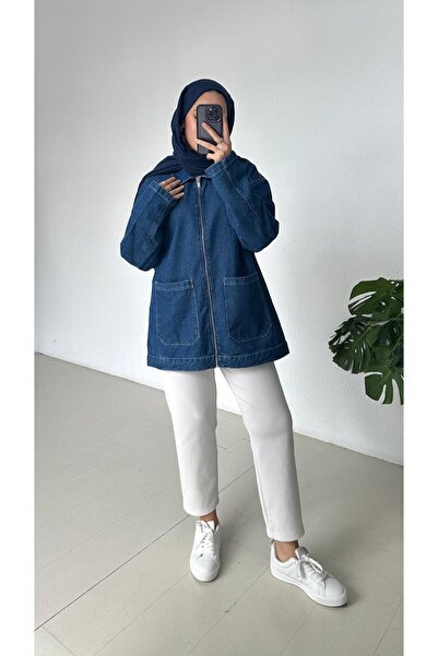 tummabutik Oversize Kot ceket Fermuarlı