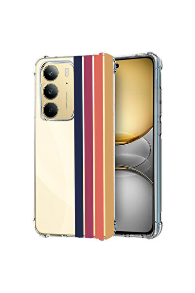 bestcase Carcasă spate antișoc pentru Realme C75, Retro Lines, 1988296 AS 1478