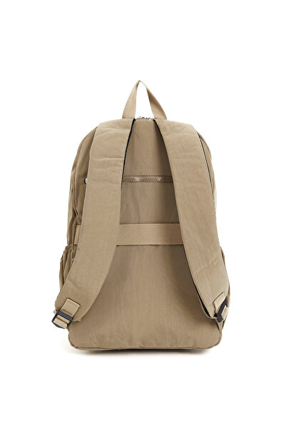 Sanmorris Multi-Pocket Women's Backpack Large Size School and Daily Use Hv3062 Dark Beige