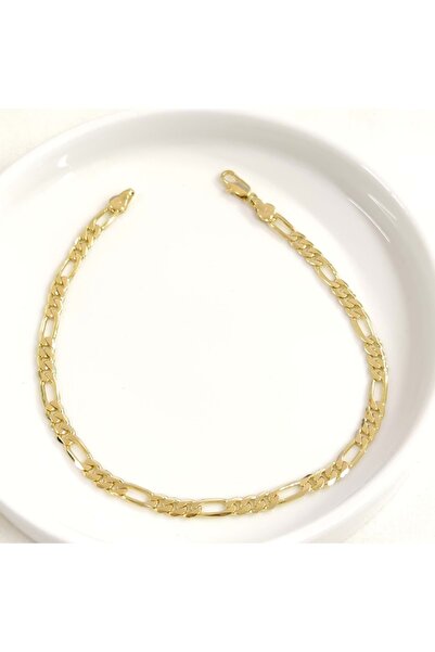 Güler Yüzlü Silver XUPING 5 MM FIGARO HALHAL GOLD 27 CM