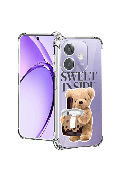 bestcase Carcasă spate antișoc pentru Oppo A60 5G / A40 / A40M, ursuleț de pl...