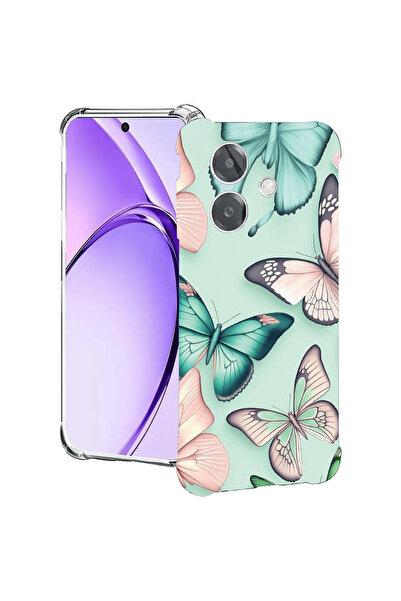 bestcase Carcasă spate antișoc pentru Oppo A60 5G / A40 / A40M, model fluture...