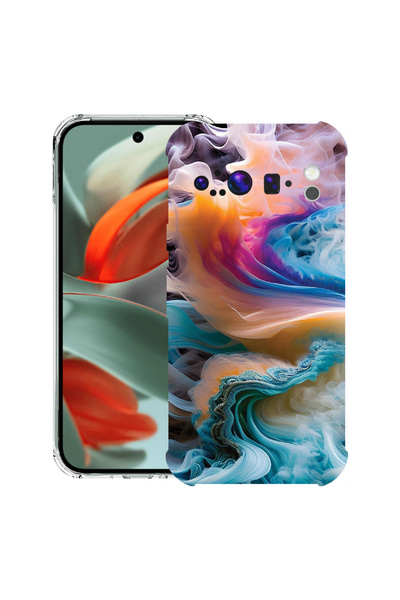 bestcase Carcasă spate antișoc pentru Google Pixel 9 Pro XL, culori lichide, ...