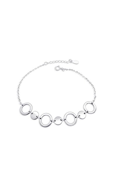 Pursehuit Brățară din argint 925, placată cu rodiu, cu cercuri, Nova C1