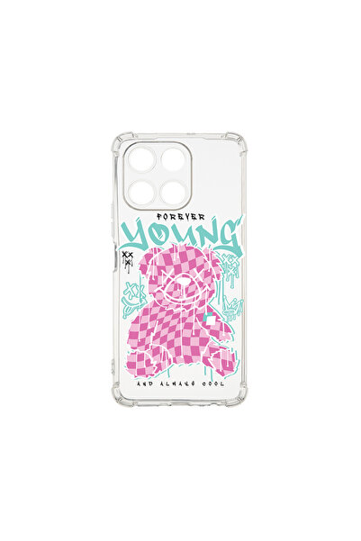 bestcase Carcasă spate antișoc pentru Honor 200 Smart, Ursuleț de pluș pentru...