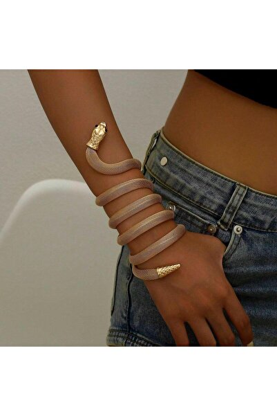 Pursehuit Brățară aurie, flexibilă, formă de șarpe, Patrizia C9