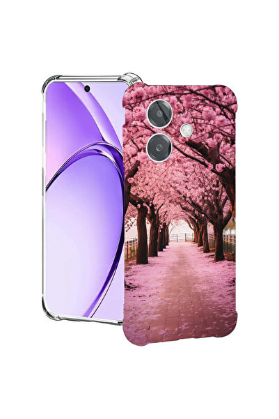 bestcase Carcasă spate antișoc pentru Oppo A60 5G / A40 / A40M, flori de cire...