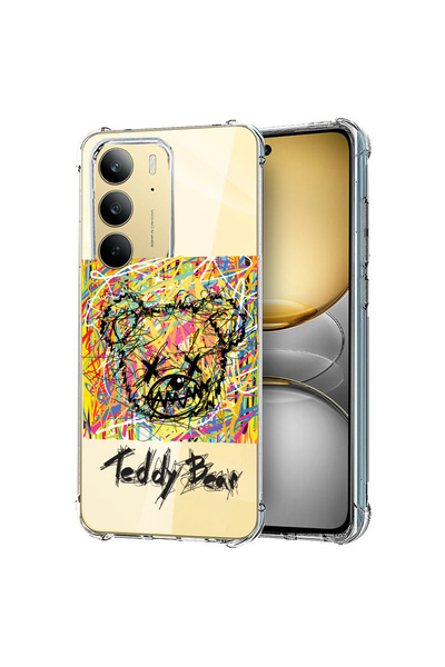 bestcase Carcasă spate antișoc pentru Realme 14x 5G, Teddy Bear Abstract, 198...