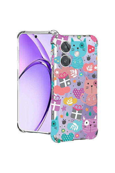 bestcase Carcasă spate antișoc pentru Oppo A60 5G / A40 / A40M, Lovely Cat, 2...