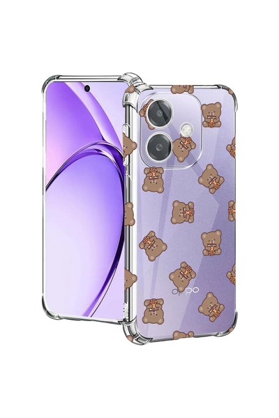 bestcase Carcasă spate antișoc pentru Oppo A60 5G / A40 / A40M, model ursuleț...