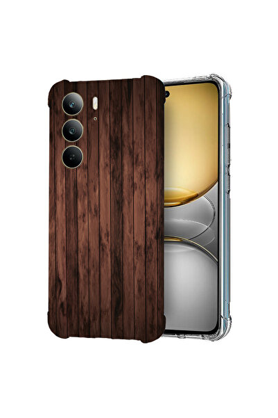 bestcase Carcasă spate antișoc pentru Realme C75, lemn de nuc, 1988296 AS 888