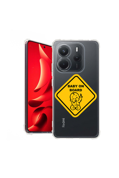 bestcase Carcasă spate antișoc pentru Xiaomi Redmi Note 14 4G, Baby On Board,...