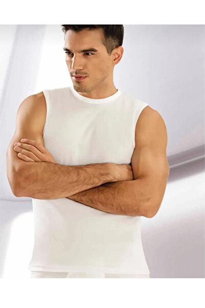 Namaldı Ri̇bana Fabric Zero Sleeve Zero Neck Cotton Men's T-Shirt 6 Pieces