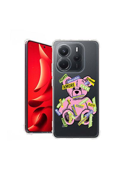 bestcase Carcasă spate antișoc pentru Xiaomi Redmi Note 14 5G, Teddy Bear Amo...