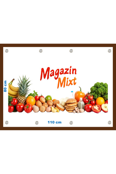 OEM Banner Magazin Mixt cu capse si clipsuri dimensiune 80x110 cm