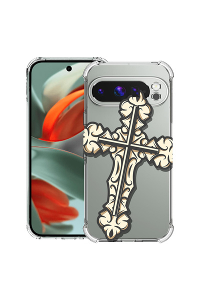 bestcase Carcasă spate antișoc pentru Google Pixel 9 Pro XL, Cross, 1946015 A...