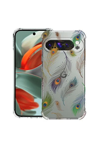 bestcase Carcasă spate antișoc pentru Google Pixel 9 Pro XL, model floare, 19...