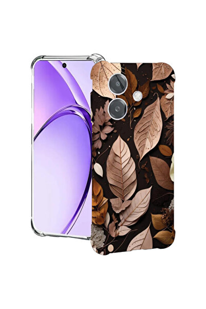 bestcase Carcasă spate antișoc pentru Oppo A60 5G / A40 / A40M, pene de toamn...