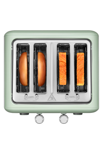BUYDEEM DT640E Bread Toaster, 1800W, 4 Slots, 7 programs and levels, Indicators, Crumb Trays, Green