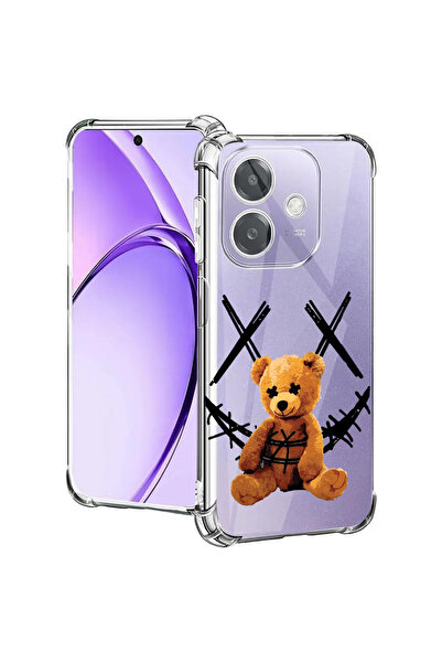 bestcase Carcasă spate antișoc pentru Oppo A60 5G / A40 / A40M, zâmbet de urs...