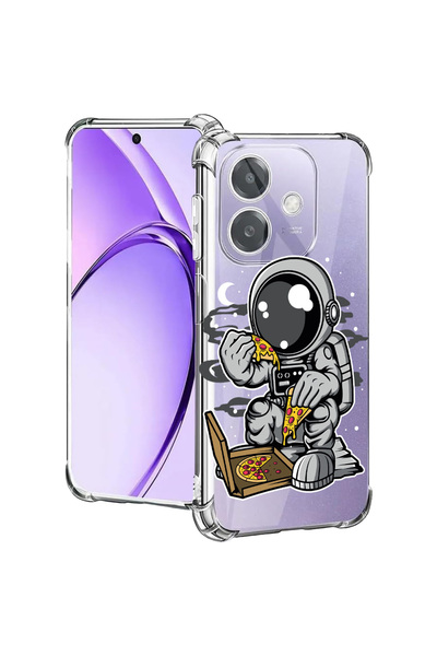 bestcase Carcasă spate antișoc pentru Oppo A60 5G / A40 / A40M, Astronaut Piz...